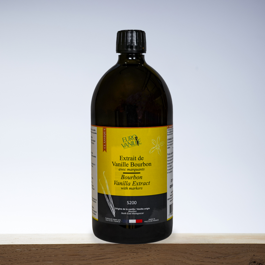 Bourbon Vanilla Extract S200 with Seeds – 1kg | Eurovanille