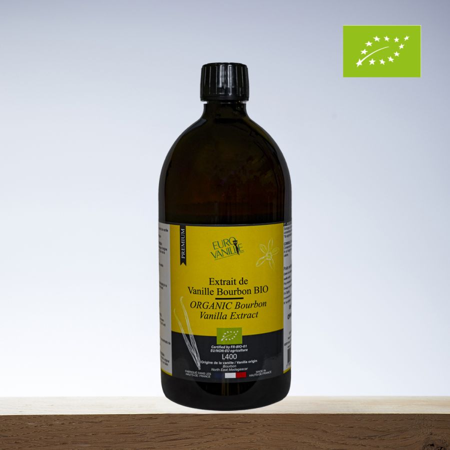 Bourbon-Vanilleextrakt BIO L400 ohne Samen – 1kg | Eurovanille