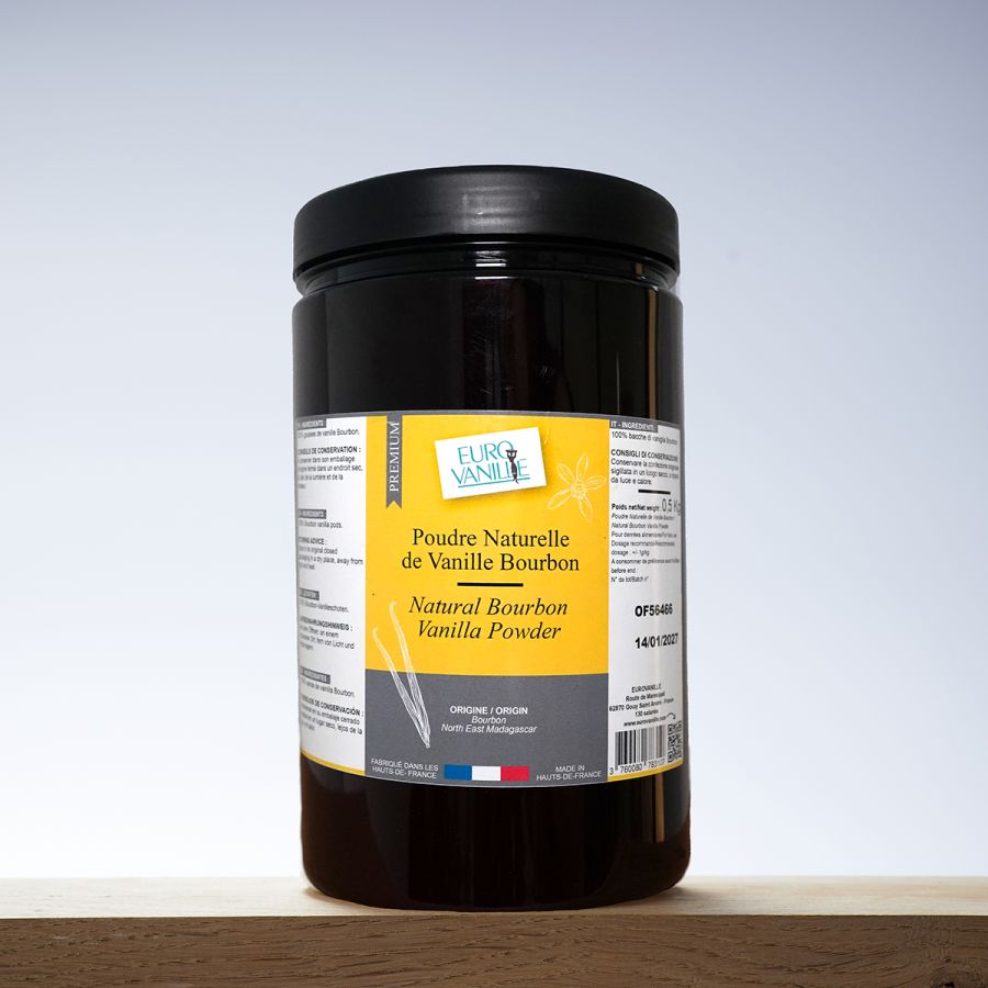 Polvo de Vainilla Bourbon 100% Natural – Tarro 500g | Eurovanille