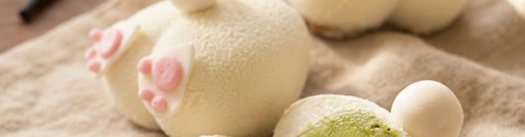 photos d'entremets Lapins coco matcha