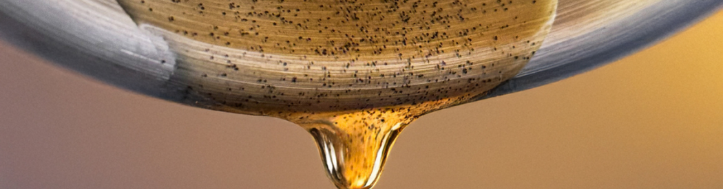 flaque d'extrait de vanille