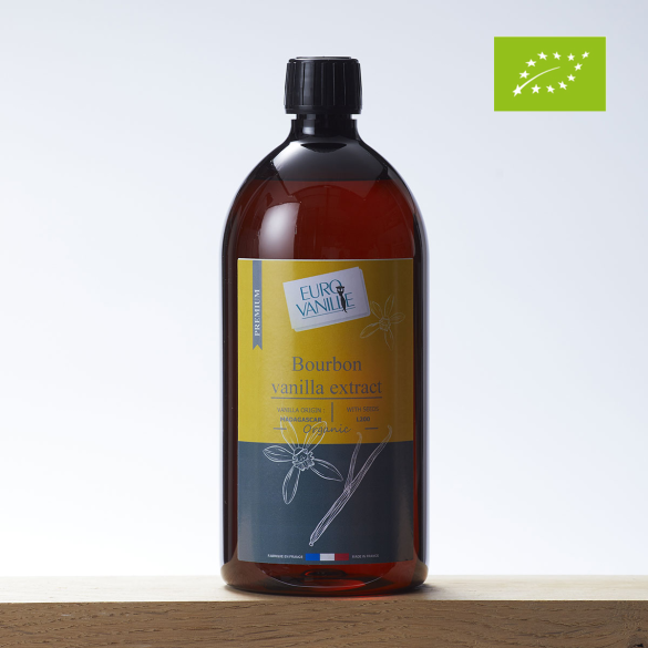 Extrait de vanille Bourbon BIO L200 avec grains  1Kg | Eurovanille