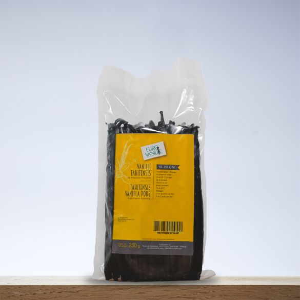 Vainas de Vainilla Tahitensis de Polinesia Francesa 16–23 cm – bolsa de 250g | Eurovanille