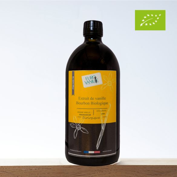 Bio-Bourbon-Vanilleextrakt aus Madagaskar – L400 mit Samen – 1kg | Eurovanille