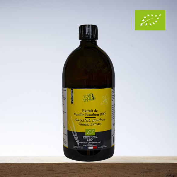 Bourbon-Vanilleextrakt BIO L400 ohne Samen – 1kg | Eurovanille