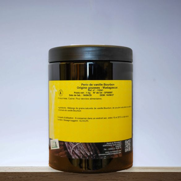 Arôme naturel de vanille Bourbon BIO L80 avec grains 75ml | Eurovanille
