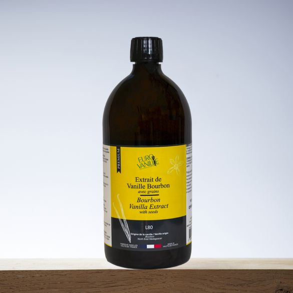 Bourbon Vanilla Extract L80 – With Seeds – 1kg | Eurovanille