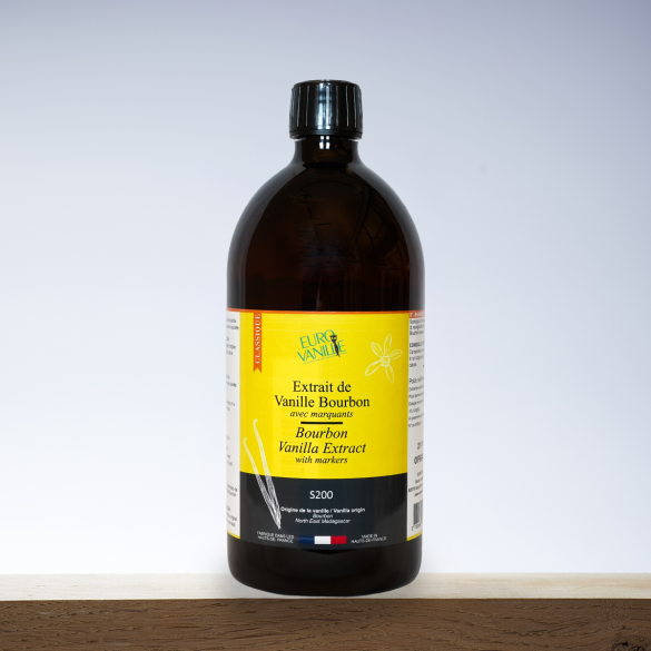 Bourbon Vanilla Extract S200 with Seeds – 1kg | Eurovanille